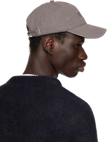 Шапка с козирка GANNI Ganni Embroidered Logo Cap Сиво | A6302, 2