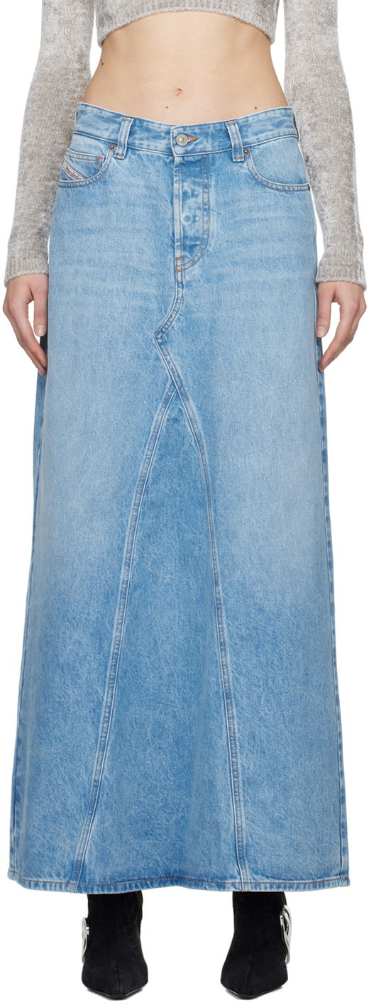 Пола Diesel De-Pago Denim Maxi Skirt Синьо | A10716 09I29