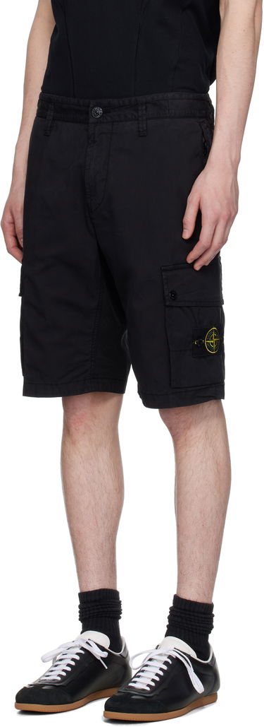 Къси панталони Stone Island Stone Island Supima Cotton Twill Stretch-TC Cargo Shorts Черно | K1S15L100011S0010, 3