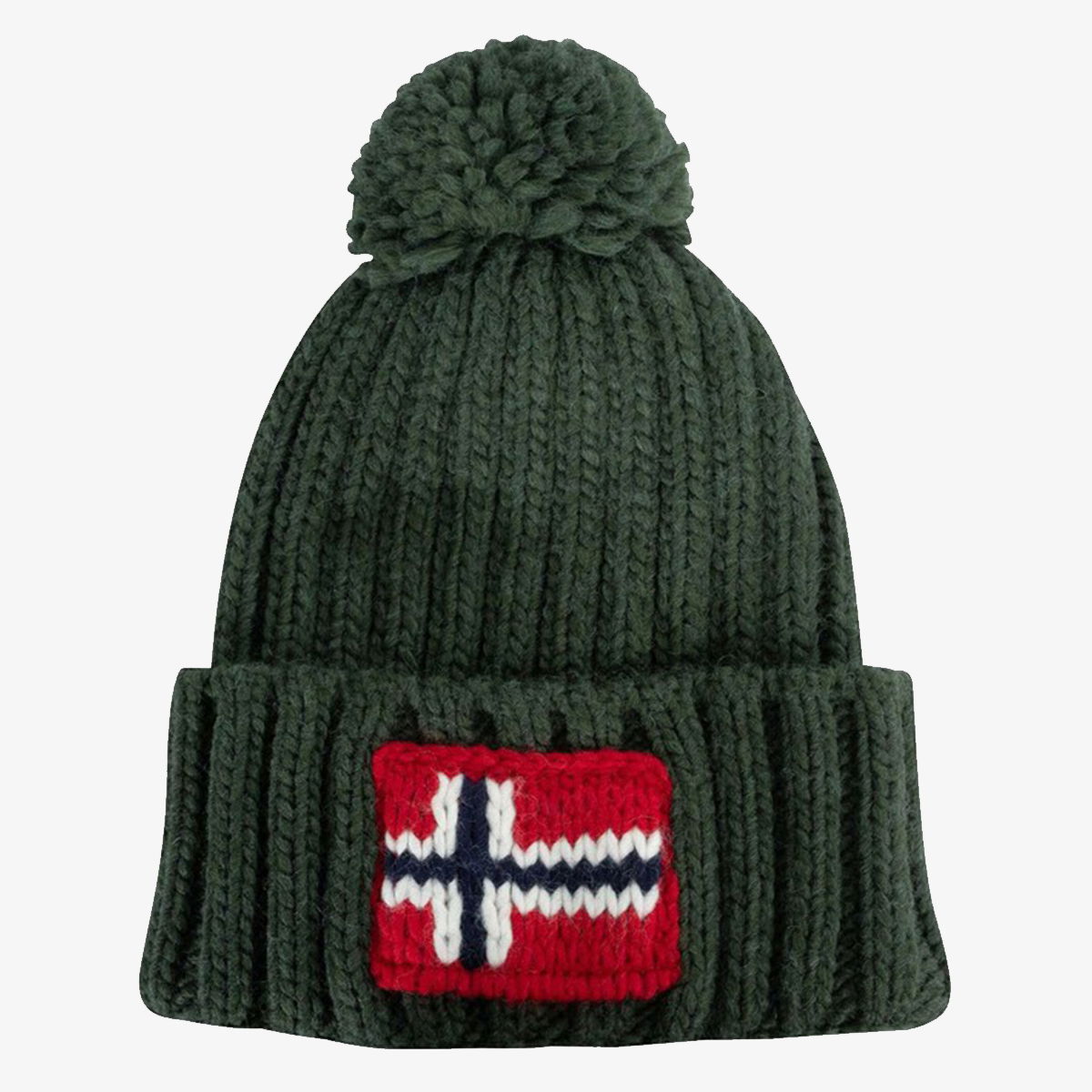 Шапка Napapijri Knitted Beanie with Pom-Pom Зелено | NP0A4GKBG1S1, 0