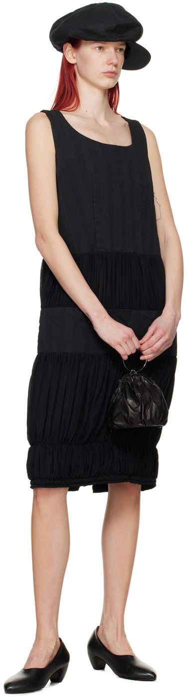 Pокля Comme des Garçons Comme des Garçons Ruched Midi Dress Черно | RM-A005-051, 3