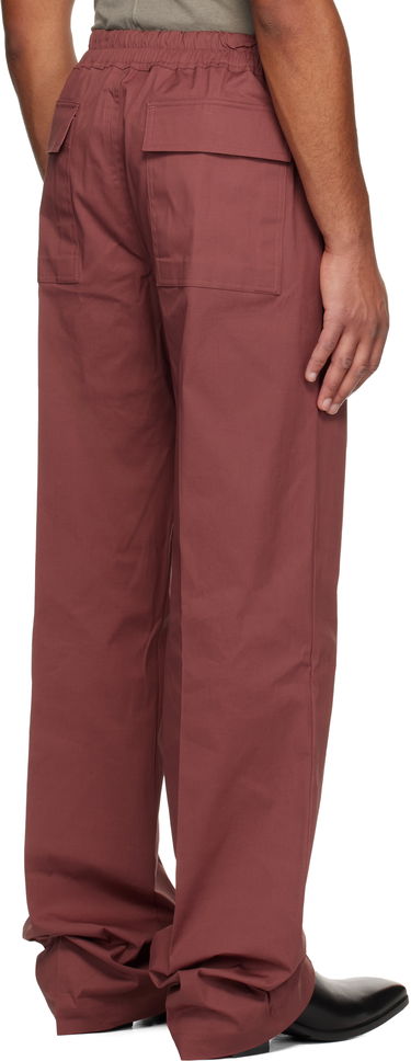 Панталони Rick Owens Concordians Dietrich Drawstring Trousers Бургунди | RU02E1378 TE, 2
