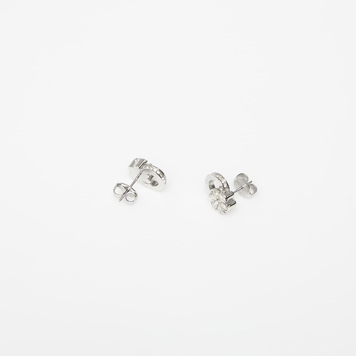 Обеци GUESS Lily Crystal Flower Stud Earrings Металик | JUBE05108JWRH-SILVER, 1
