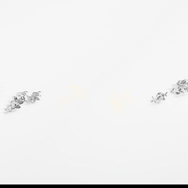 Обеци GUESS Lily Crystal Flower Stud Earrings Металик | JUBE05108JWRH-SILVER, 1