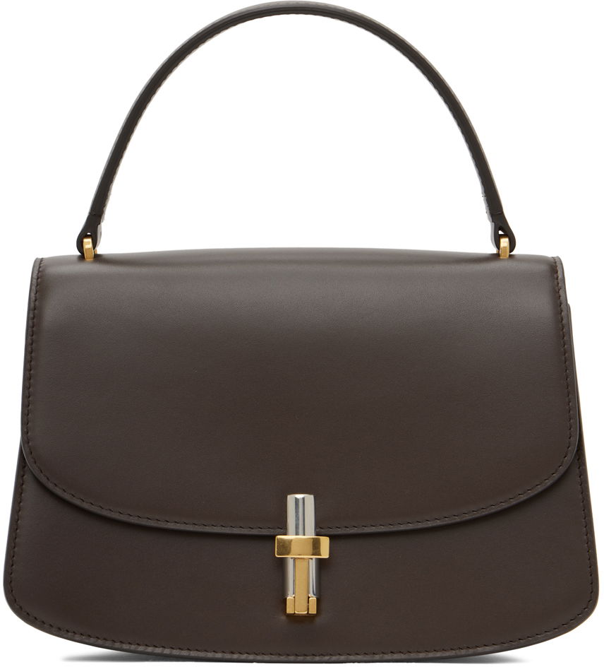Дамска чанта The Row Sofia 8.75 Leather Shoulder Bag Кафяво | W1442-L60, 0