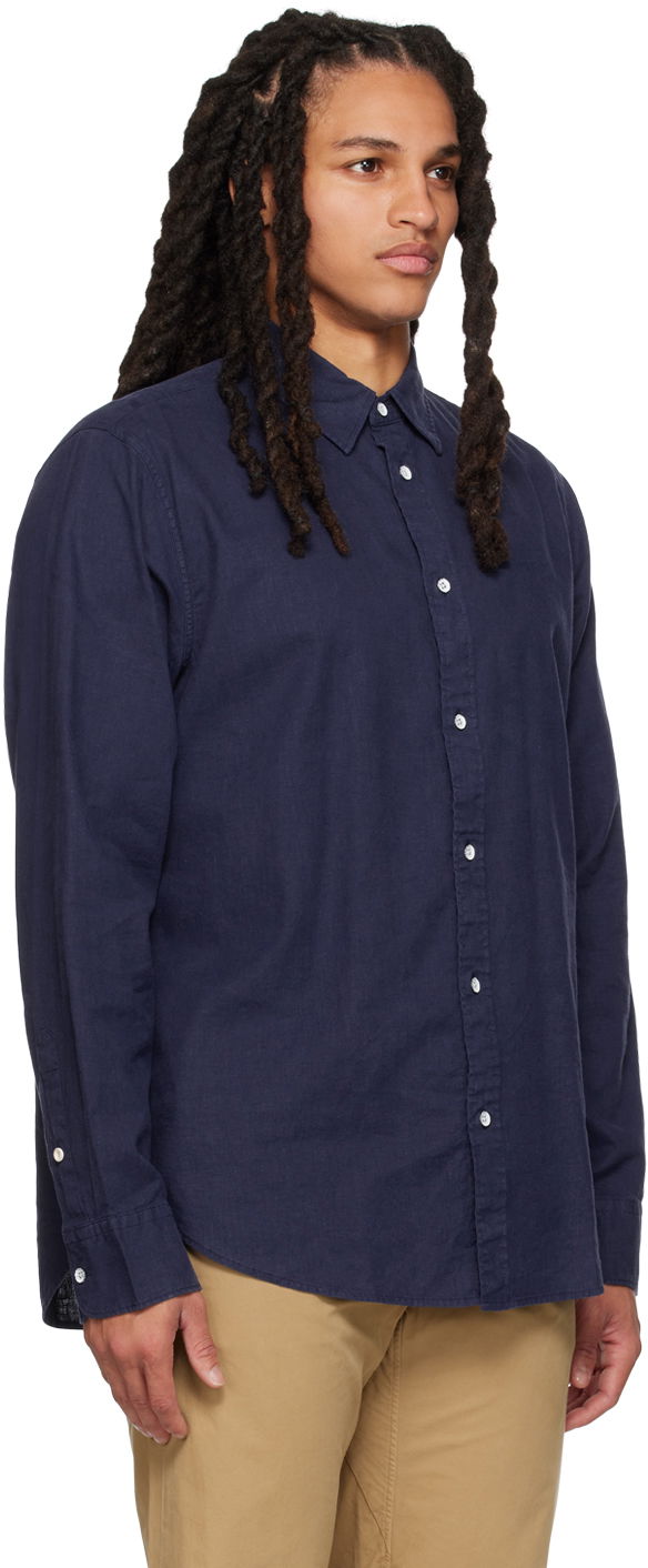 Риза rag & bone Rag & Bone Gus Button-Down Shirt Тъмно синьо | MBW23PA440CHML, 1