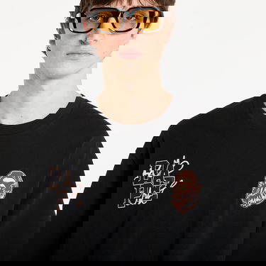 Тениска BAPE BAPE® x FOOTSHOP - Scribble Logo Tee UNISEX Black Черно | 001TEL721323MBLK, 2