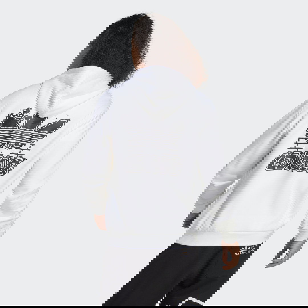 Суитчър adidas Originals Graphics Hack the Elite Hoodie Бяло | IC5740, 1