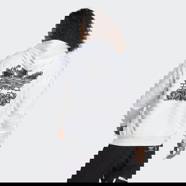 Суитчър adidas Originals Graphics Hack the Elite Hoodie Бяло | IC5740, 1