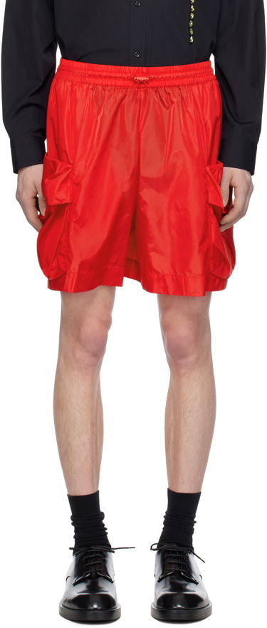 Къси панталони Simone Rocha Simone Rocha Cargo Flap Pocket Drawstring Shorts Червено | 4135 1067, 0