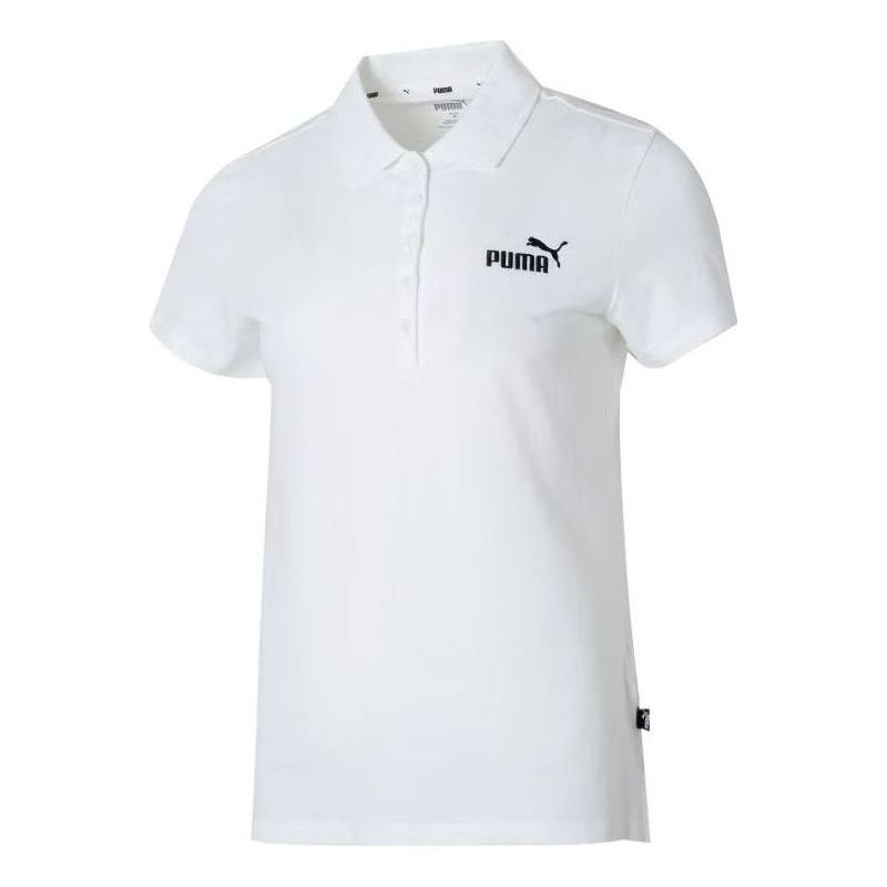 Поло тениска Puma Logo Polo Shirt Бяло | 630564-02