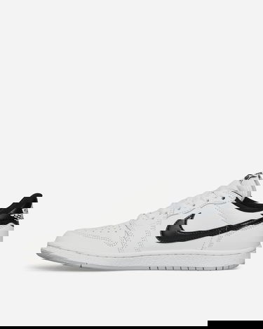 Кецове и обувки Jordan Air Jordan 1 Retro Low '85 OG "Metallic Black" Бяло | FB9933-102, 4