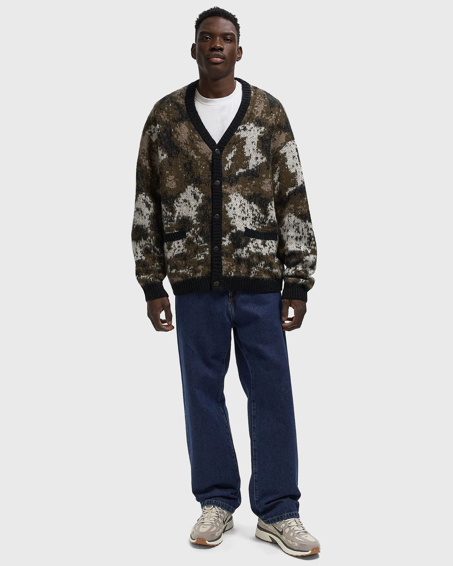 Пуловер Carhartt WIP Merton Camo Knit V-Neck Cardigan Многоцветен | I035391-38X.XX, 1