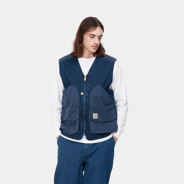 Жилетка Carhartt WIP Alma Vest "Blue stone washed" Тъмно синьо | I031929_01_06, 2