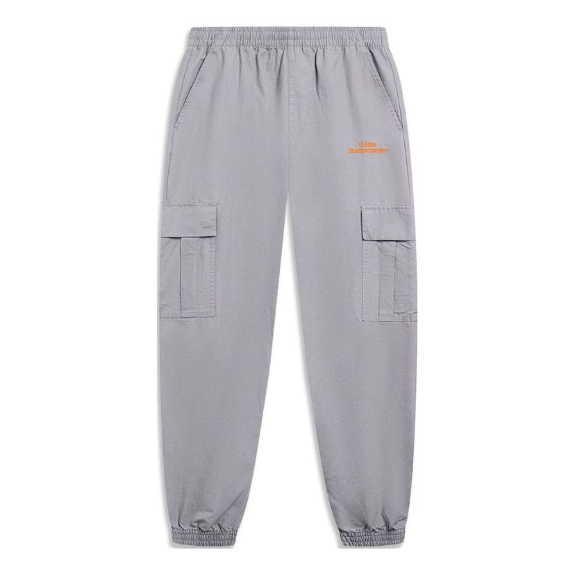 Карго панталони Li-Ning Skateboard Series Cargo Pants Сиво | AKXT021-2