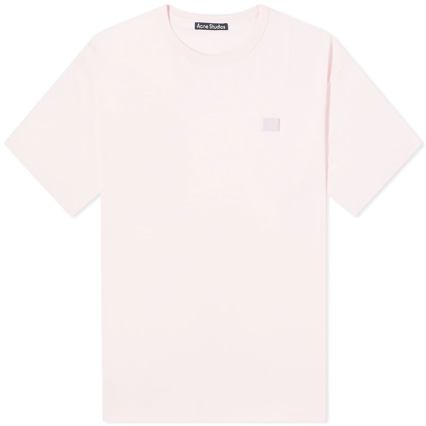 Тениска Acne Studios Exford Face T-Shirt Розово | CL0206-AD4