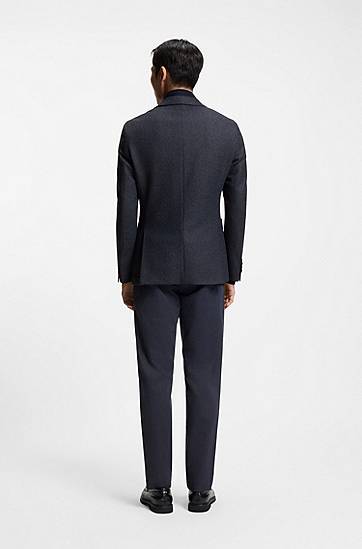 Яке BOSS Slim-fit jacket with integrated bib Тъмно синьо | 50551589, 1