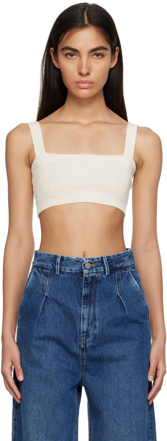Потник Loulou de Saison Loulou de Saison Senna Tank Top Бяло | SENNA, 0