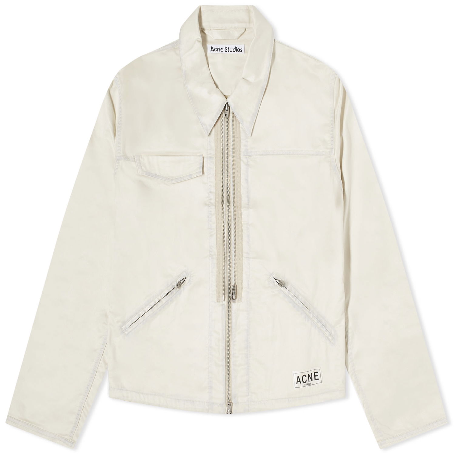 Яке Acne Studios Ondrey Faux Suede Бяло | B90756-AEK, 0