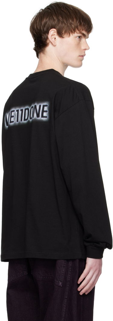 Тениска We11done We11done Glow Teddy Long Sleeve T-Shirt Черно | WD-TT2-25-775-U-BK, 2