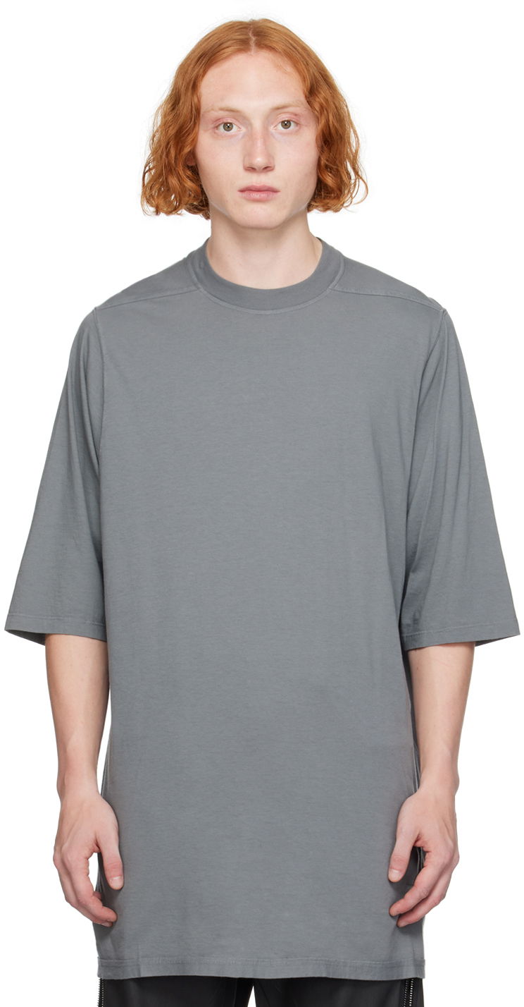 Тениска Rick Owens Jumbo T-Shirt Сиво | DU02D2274 RN