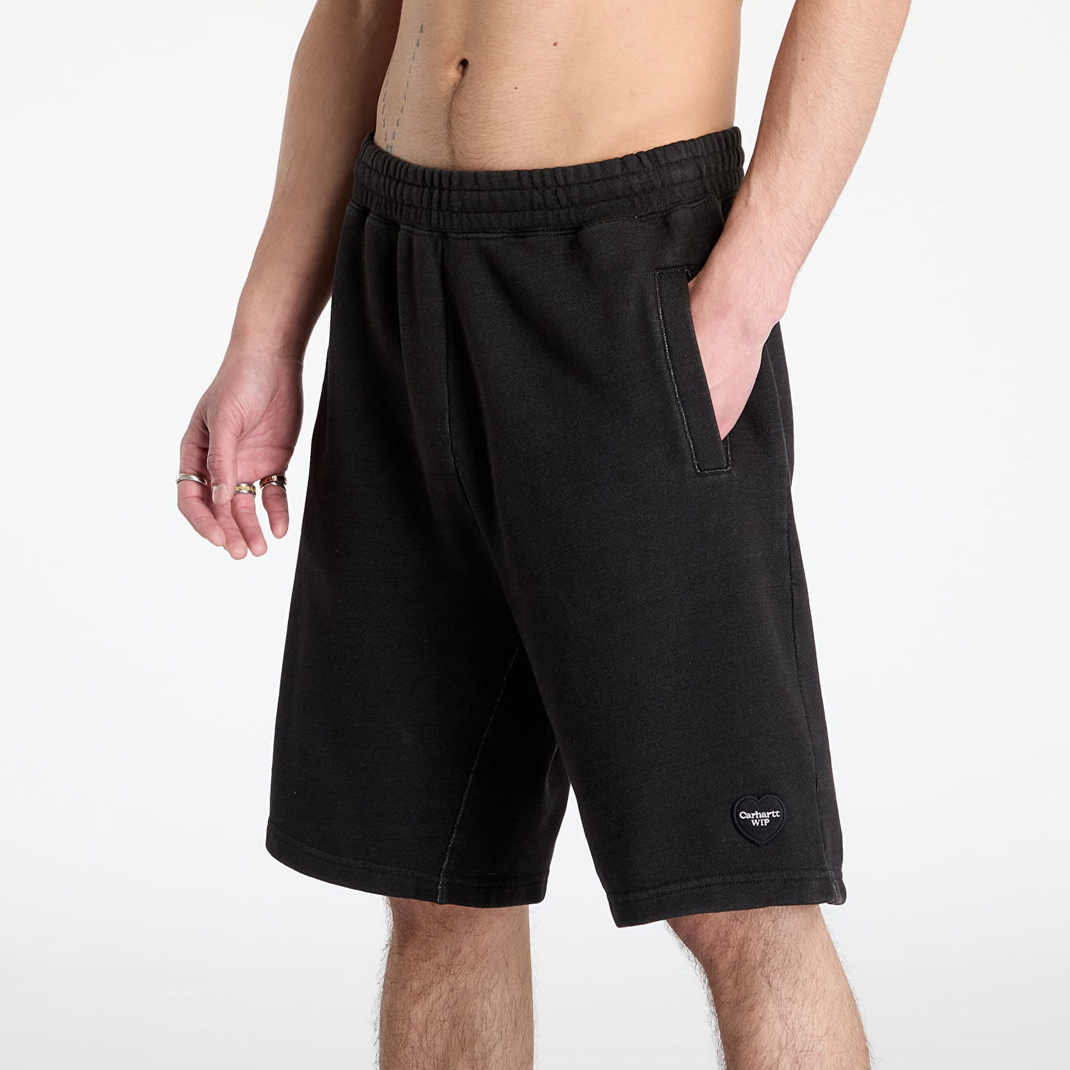 Къси панталони Carhartt WIP Ingo Sweat Short Garment Dyed Черно | I034499.89GD, 1