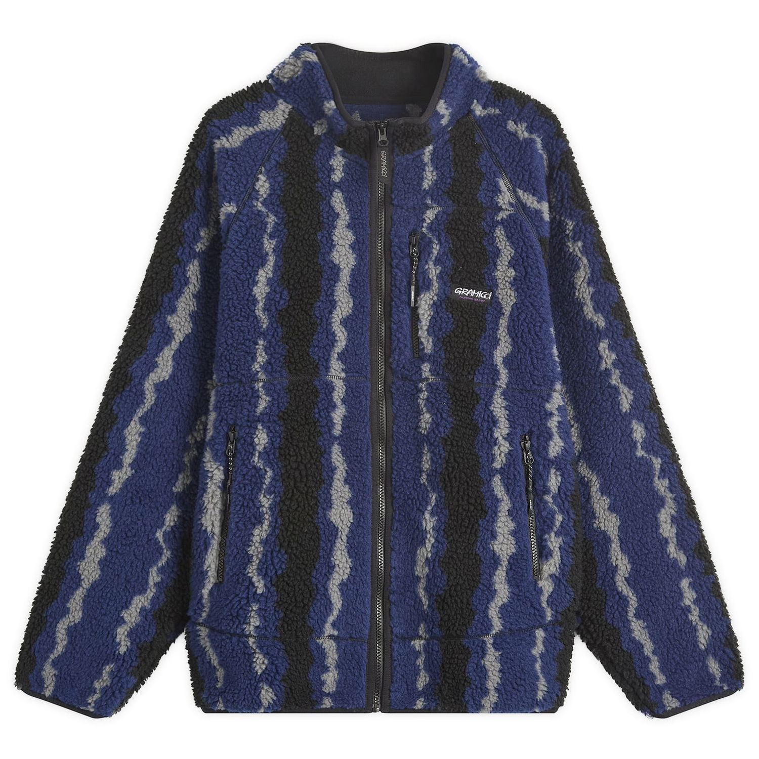 Яке GRAMICCI Gramicci Ripple Sherpa Fleece Jacket Синьо | G5FU-J043-NVR, 0