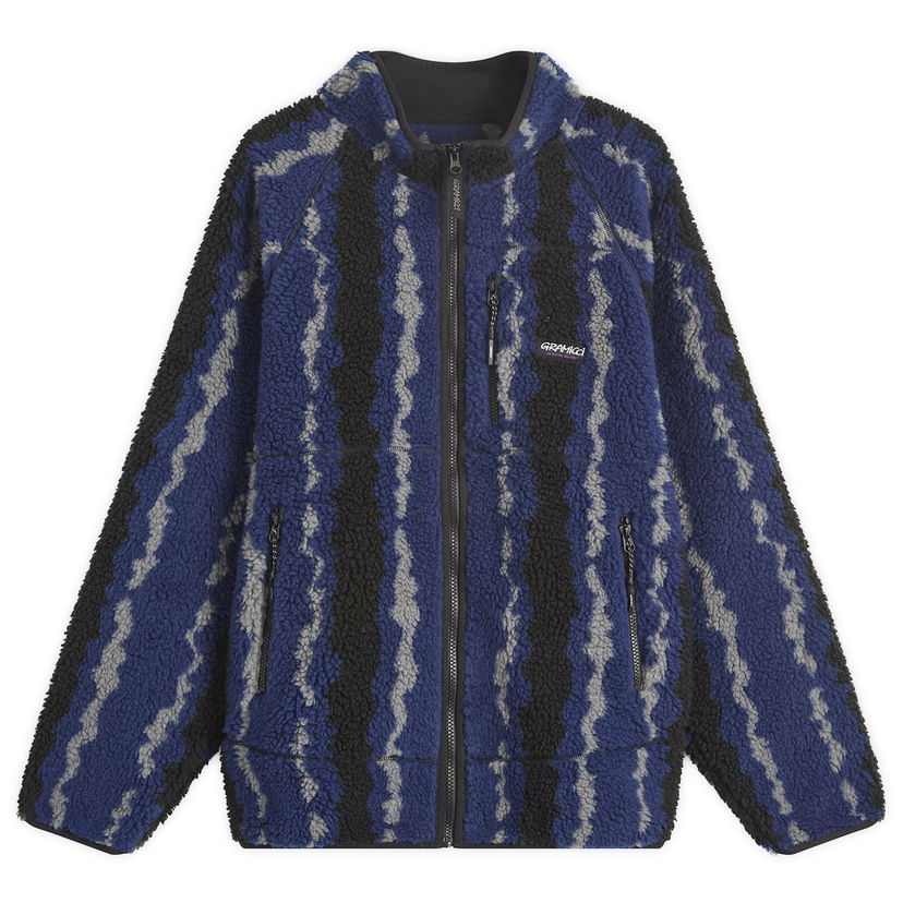 Яке GRAMICCI Gramicci Ripple Sherpa Fleece Jacket Синьо | G5FU-J043-NVR