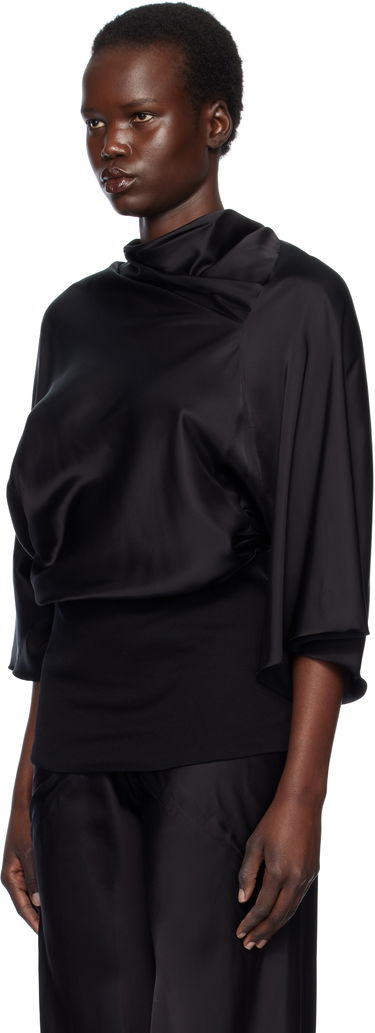 Риза Rick Owens Rick Owens Hollywood Cylinder Top Черно | RP01E7231 SCH, 3