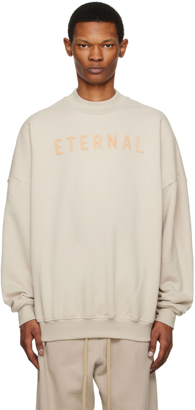Пуловер Fear of God Flocked Бежово | FGE50-003AFLC, 0