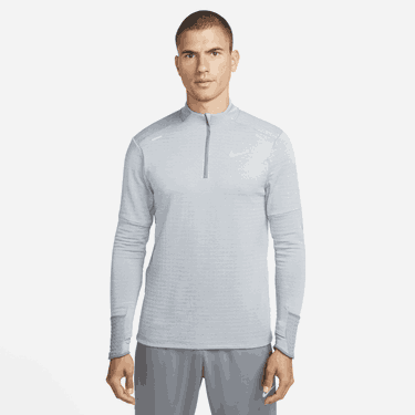 Тениска Nike Therma-FIT Repel Element 1/4 Zip Running Top Сиво | DD5662-084, 4