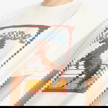 Тениска Rhude Rhude Cadre Horse Graphic Tee Бяло | RHSS25TT05012-0241, 5