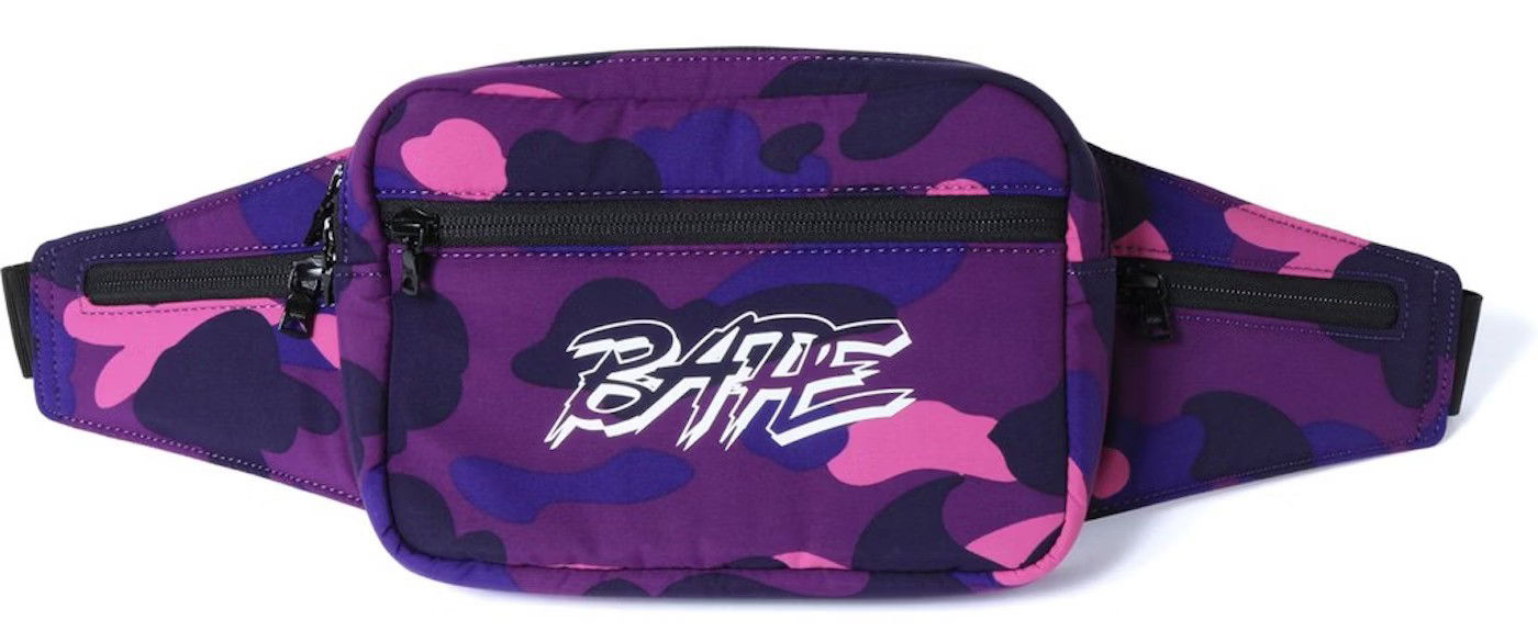 Чанта за кръста BAPE BAPE Camo Waist Bag Лилаво | 001gdf801013x, 0