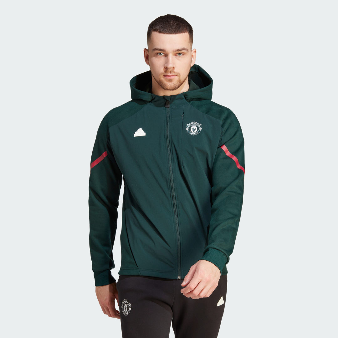 Яке adidas Originals Manchester United Designed Зелено | IK8786, 1