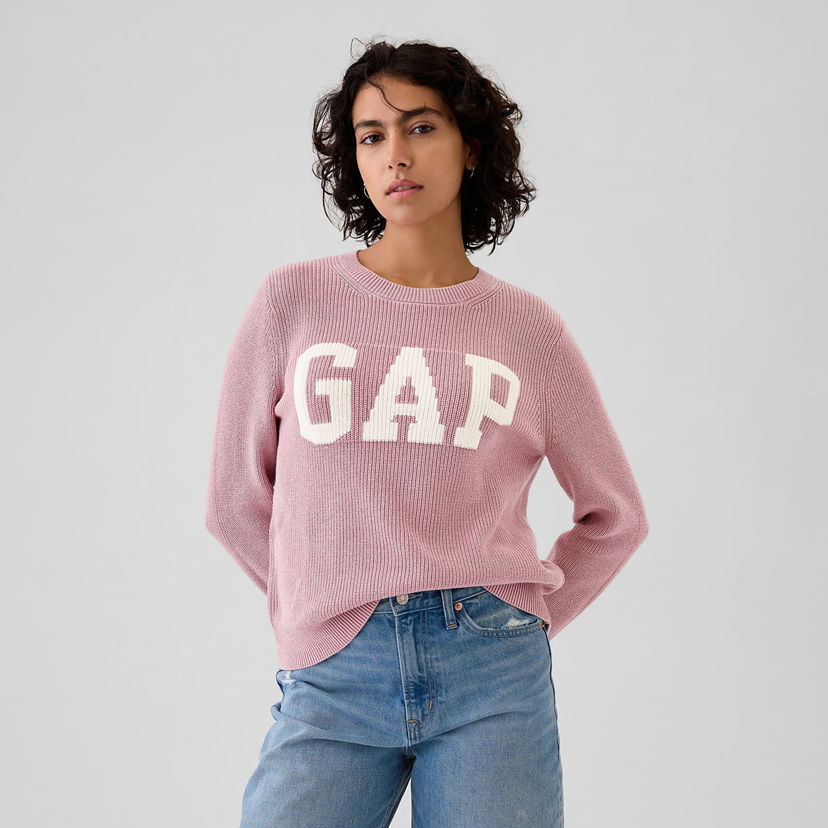 Пуловер GAP Sweater Logo Sweater Lilas Pink XS Розово | 498412-01