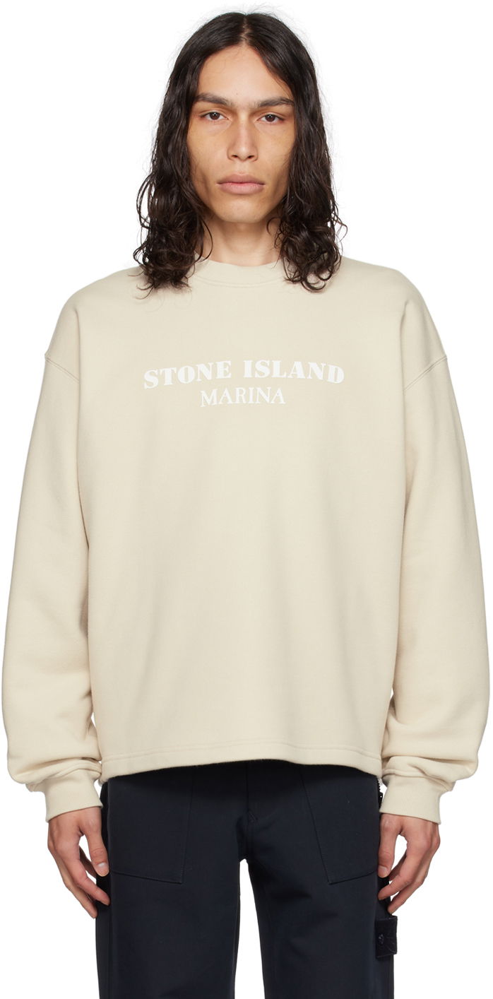 Суитчър Stone Island Bonded Sweatshirt Бежово | 7915671X6, 0