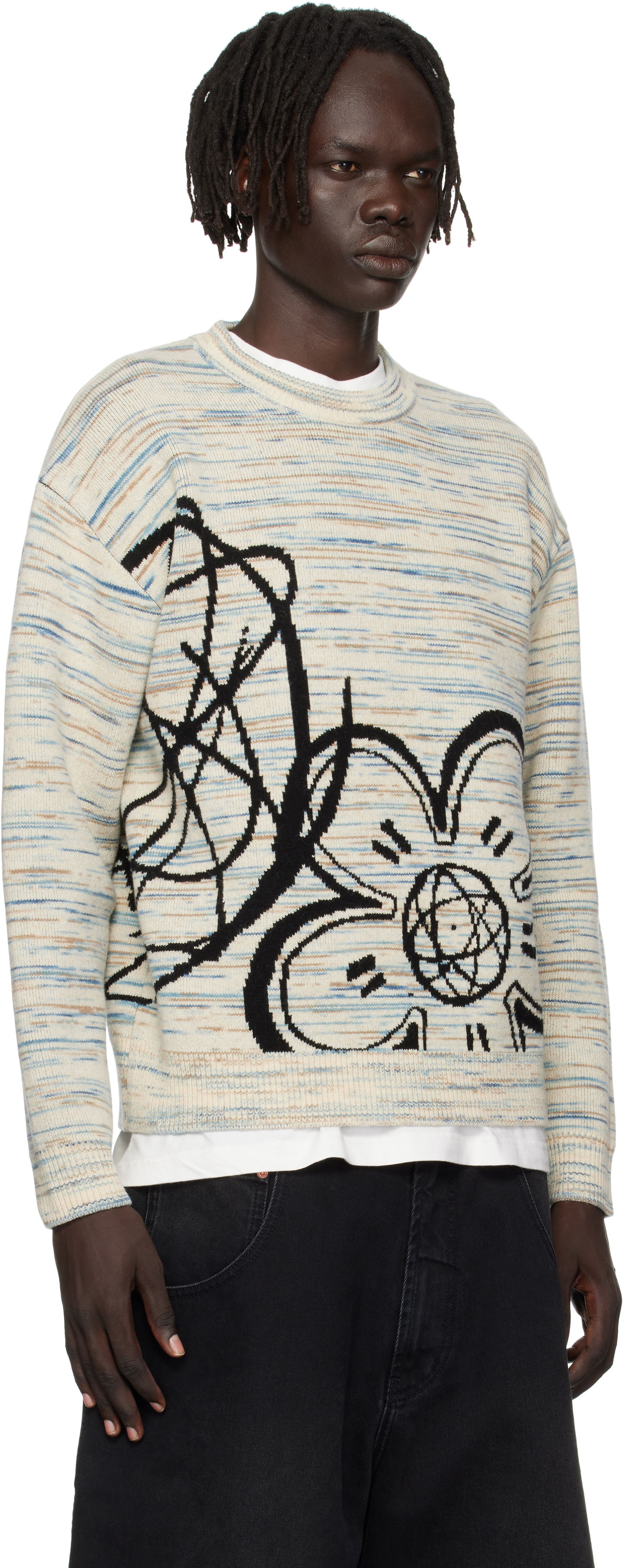 Пуловер KENZO Kenzo Paris Futura 2000 Edition Reversible Sweater Многоцветен | FF65PU7513CJ, 1