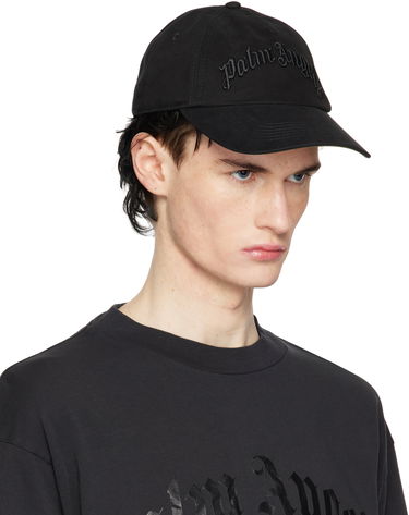 Шапка с козирка Palm Angels Curved Logo Cotton Twill Cap Черно | PMLB10AS25FAB0011010, 1