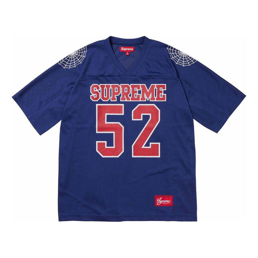 Фланелка Supreme Spiderweb Football Jersey Синьо | SUP-SS24-094