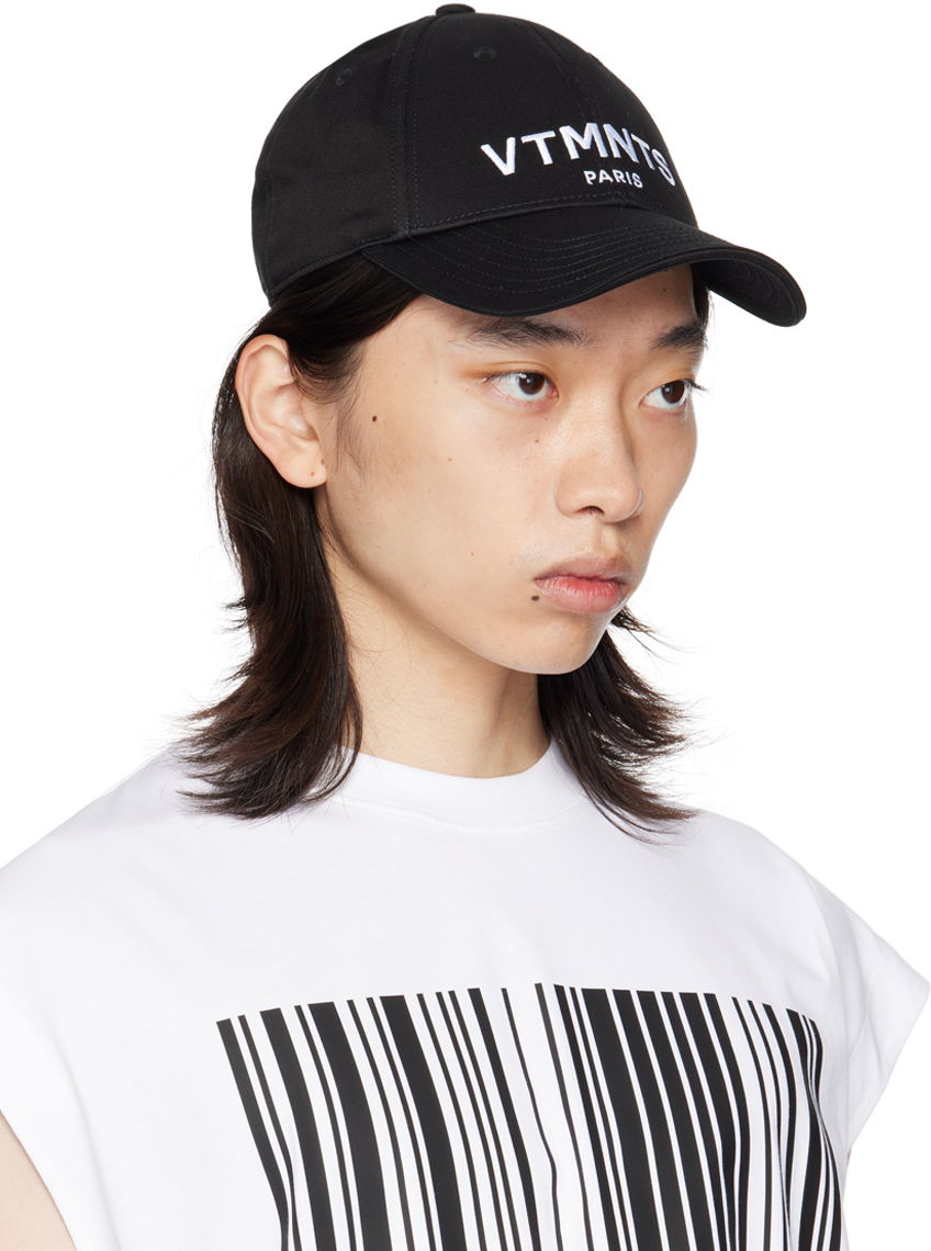 Шапка с козирка VETEMENTS VTMNTS Paris Logo Cap Черно | VL22CA100BW, 1