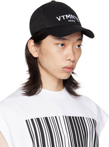 Шапка с козирка VETEMENTS VTMNTS Paris Logo Cap Черно | VL22CA100BW, 1