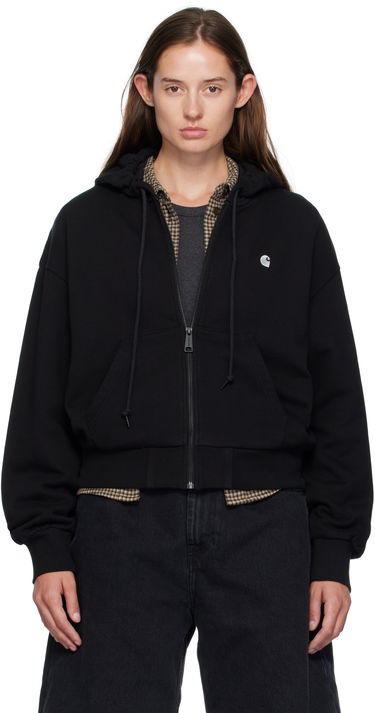 Суитчър Carhartt WIP Work In Progress Casey Full-Zip Cropped Hoodie Черно | I032642 0M4XX, 0