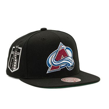 Шапка с козирка Mitchell & Ness NHL Top Spot Snapback Colorado Avalanche Black Черно | HHSS6743-CAVYYPPPBLCK, 0