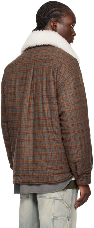 Яке We11done We11done Insulated Plaid Faux-Shearling Jacket Кафяво | WD-SH2-24-170-M-BR, 2