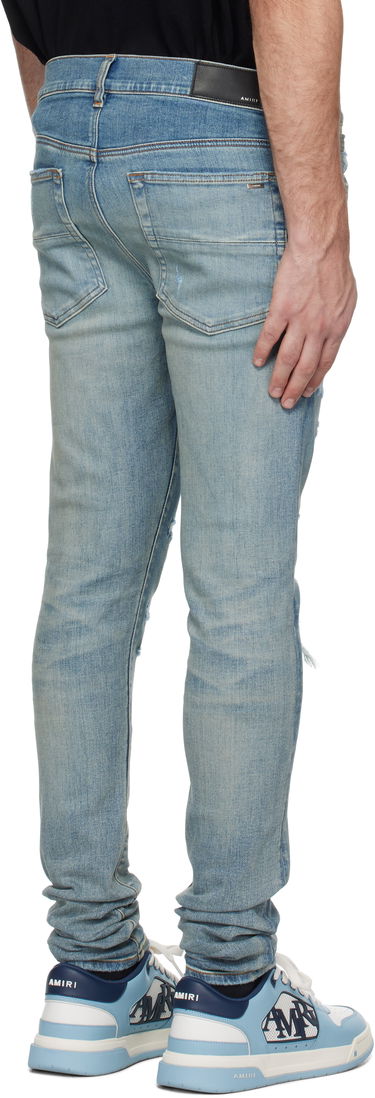 Дънки AMIRI Quad Repaired Skinny Jeans Черно | AMDNSY1100, 2