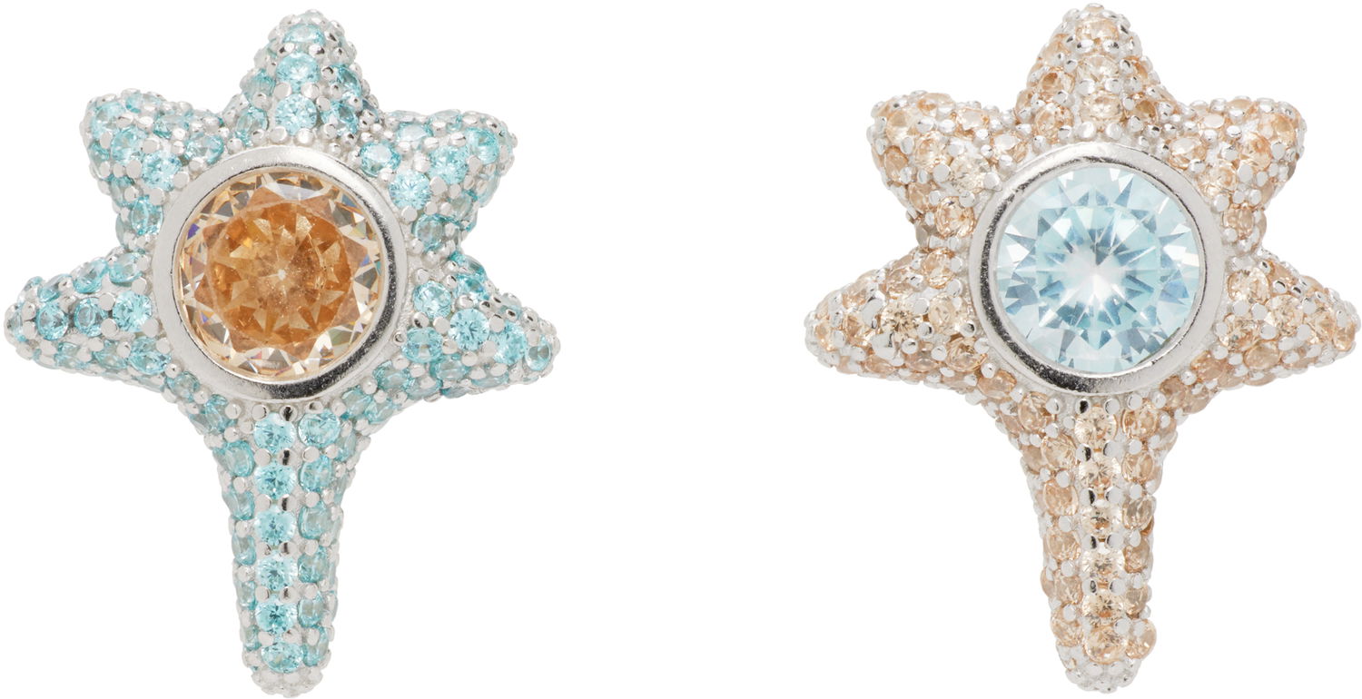 Обеци Collina Strada Starfish Pave Stud Earrings Многоцветен | XX1304, 0