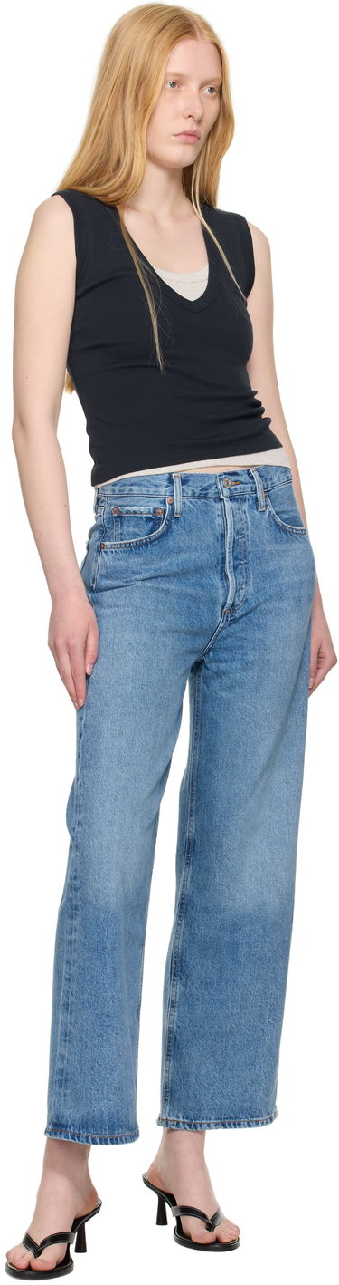 Дънки AGOLDE AGOLDE Ren Wide Leg Jeans Синьо | A9191-1765, 3
