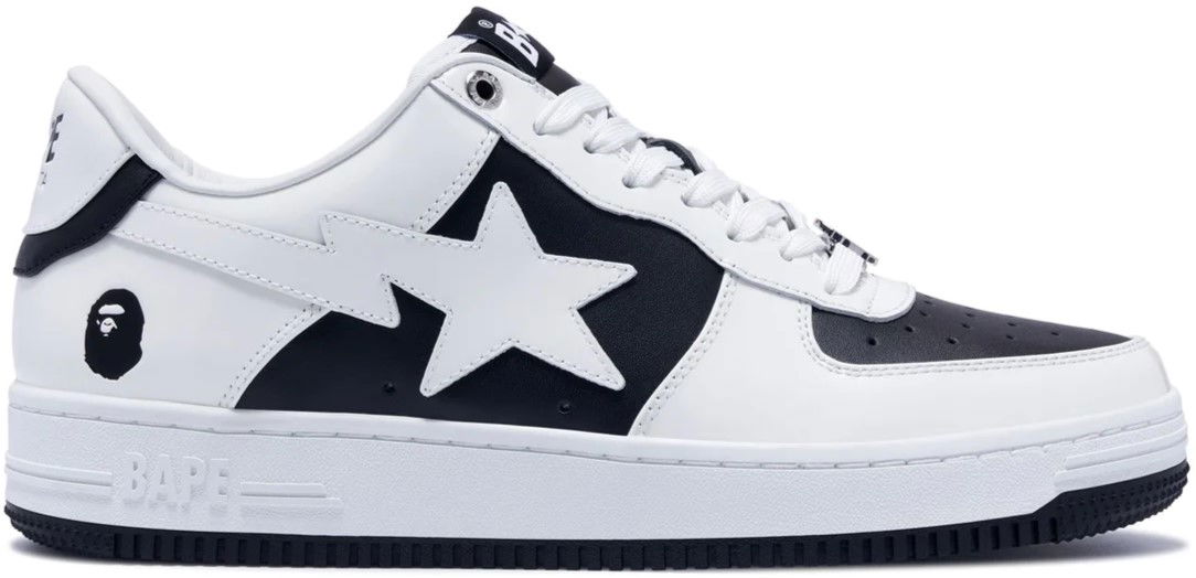 Кецове и обувки BAPE Bape Sta #6 M2 Black/White Бяло | 0ZXSHM191328M-BLK, 0