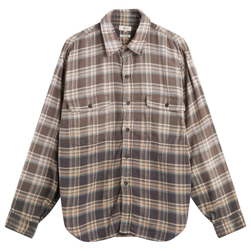 Риза BEAMS Vintage Fade Check Shirt Size Small Многоцветен | 1111-1248-803-20