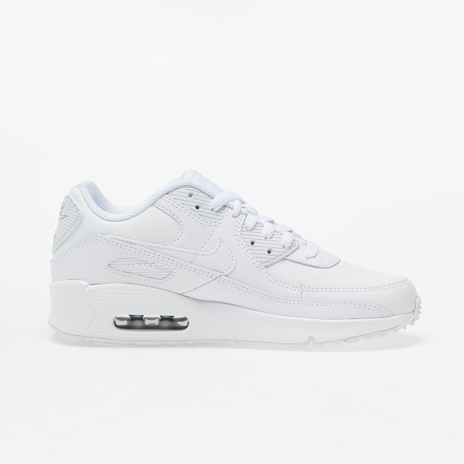 Кецове и обувки Nike Air Max 90 Leather GS Бяло | CD6864-100, 1